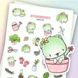 Stickervel - Unikitties Plantlife - CutieSquad
