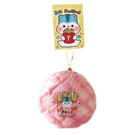 Squishy Poli Melon Pan Jumbo Bun (9 cm) - Friet Roze