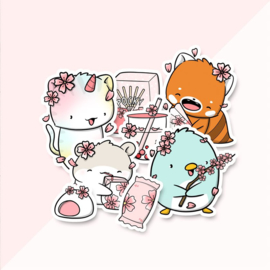 Stickerset - Sakura - CutieSquad