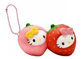 Squishy Hello Kitty - Twin Strawberry