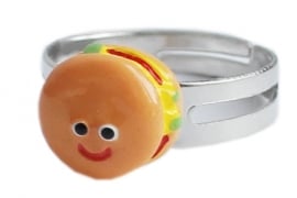 Kawaii ring Happy Hamburger