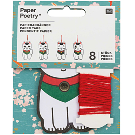 Paper Tags Lucky Cat