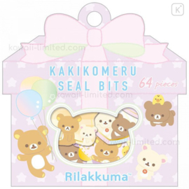 Sticker bag San-X- Rilakkuma - Kakikomeru Seal Bits - Lila