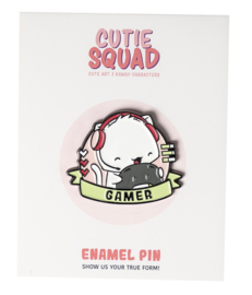 Cutiesquad Enamel Pin - Cat Gamer