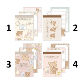 Memopad Small - Rilakkuma Chairoikoguma Cute Plushie Theme - Pick one
