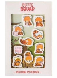 Cutiesquad Big Foam Stickers - Playful Red Pandas