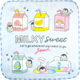 Mini Handdoekje 21 x 21 cm Milky Sweet