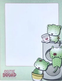 Sticky Notes Block - Cactus Cat Group - CutieSquad