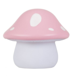 Kawaii lampje paddenstoel (roze)