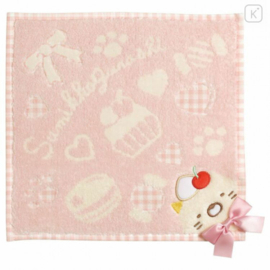 Mini Handdoekje 25 x 25 cm - Sumikkogurashi Okashiya-san Sweet shop - Roze
