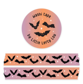 Washi Tape - Halloween Bats Black