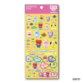 Stickersheet - BTS BT21 - Yellow
