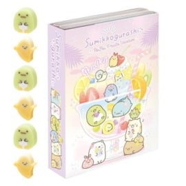 Memo Book Foldable with Eraser - Sumikkogurashi - PenPen Fruits Vacation - Pink