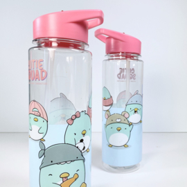 Drinking bottle with straw - Cutiesquad Kawaii Penguins