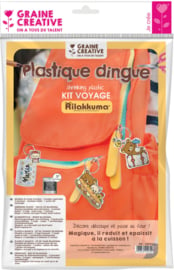 DIY Pakket Rilakkuma charms van Krimpfolie - Travel thema