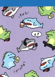 Memopad Crux Small - Danger Serie Happy Shark & Dino