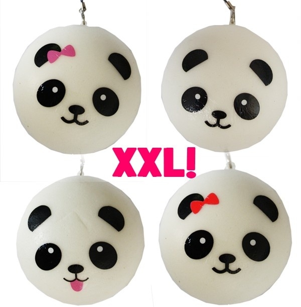 Squishy panda bun XXL (diverse soorten)