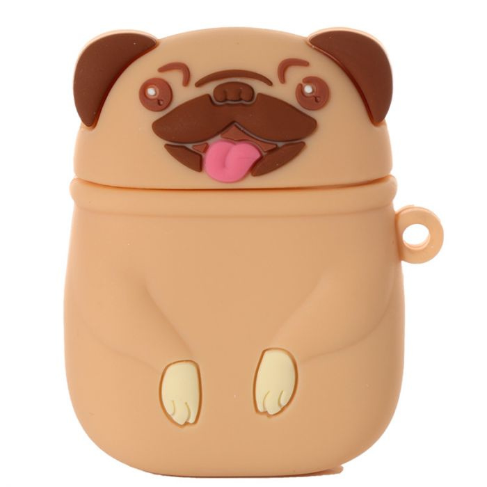 Silicone case for wireless earbuds - Pug