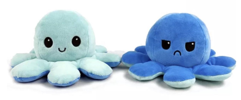 happy and sad octopus