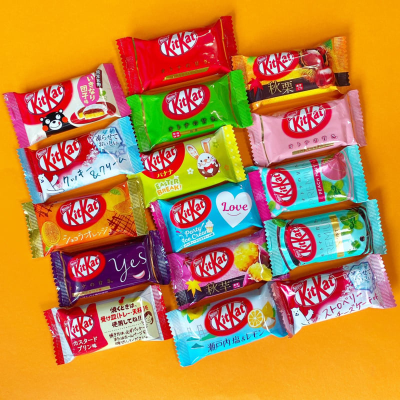 Japanischen KitKat Testpaket (18 schmecken!)