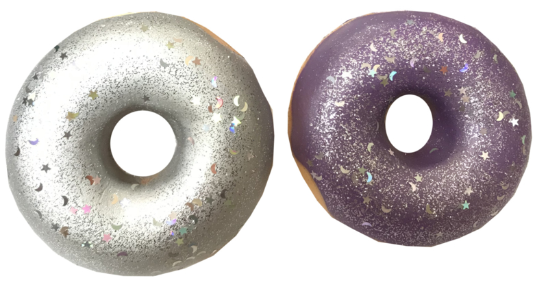 Squishy Puni Maru Disco Donut - Silver or Purple