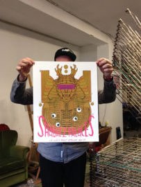 Shabazz Palaces screenprinted gigposter