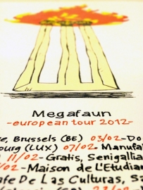 Megafaun european tourposter 2012