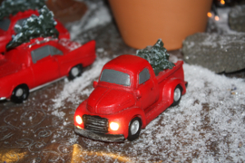 Kerst auto met licht