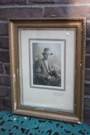 Brocante fotolijst met afbeelding Man