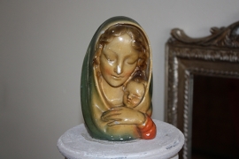 Borstbeeldje Maria met kindje Jezus