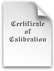 Calibration certificate