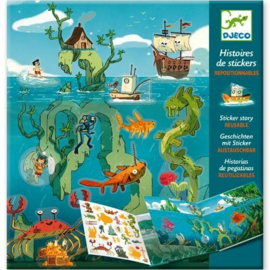 DJECO - herbruikbare stickers - avonturen op zee
