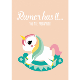 Postkaart - Rumor…you are pregnant