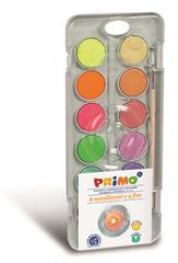 PRIMO - Waterverf doos met fluor en metallic kleuren