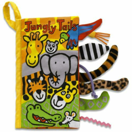Jellycat  jungledieren boek met staarten