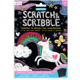 Ooly – Mini Scratch & Scribble Art Kit – Funtastic Friends