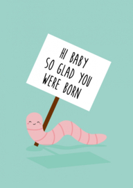 Postkaart - Glad you were born
