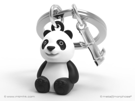 MTM Panda Sleutelhanger Metaal 3D