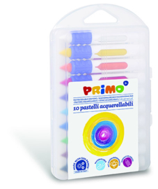 PRIMO - 10 Waskrijt met grip ø9x80mm wateroplosbaar in box