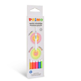 PRIMO - 6 fluoriserende Minabella kleurpotloden