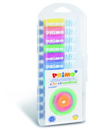 PRIMO - Plakkaatverf Metal+Fluo in tube (12x12ml) in box