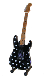 Miniatuurgitaar Buddy Guy - Stratocaster polkadot