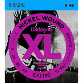 D'Addario Electric - EXL120 Nickel Wound/ Super Light Gauge