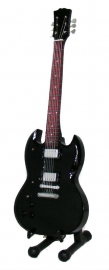 Miniatuurgitaar Tony Iommi ( Black Sabbath) - Gibson SG Black