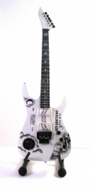 Miniatuurgitaar Kirk Hammett  (Metallica) - ESP OUIJA WHITE