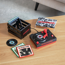 Rolling Stones 3"platenspeler  | Platenspeler + 6 X 3"single in minikratje