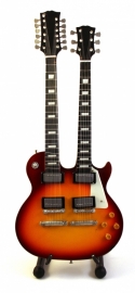 Miniatuurgitaar  Don Felder (Eagles) Double neck Les Paul