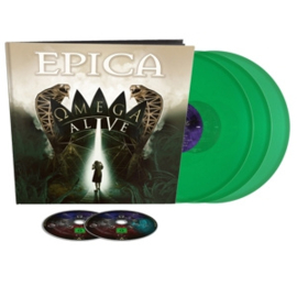 Epica - Omega Alive | 3LP+DVD+BLURAY Boxset Coloured vinyl