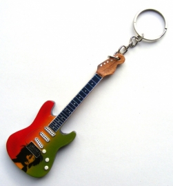 Sleutelhanger Fender Stratocaster - Bob Marley tribute
