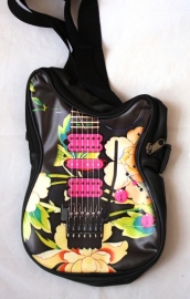 Schoudertas klein model Steve Vai Ibanez 'Flower" - leatherlook-